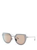 Giorgio Armani oval sunglasses gunmetal brown, UK version