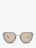 Giorgio Armani oval sunglasses gunmetal brown, UK version