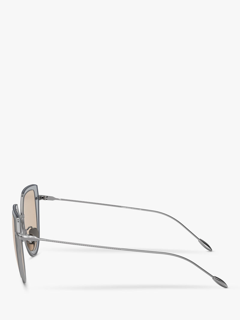 Giorgio Armani oval sunglasses gunmetal brown, UK version