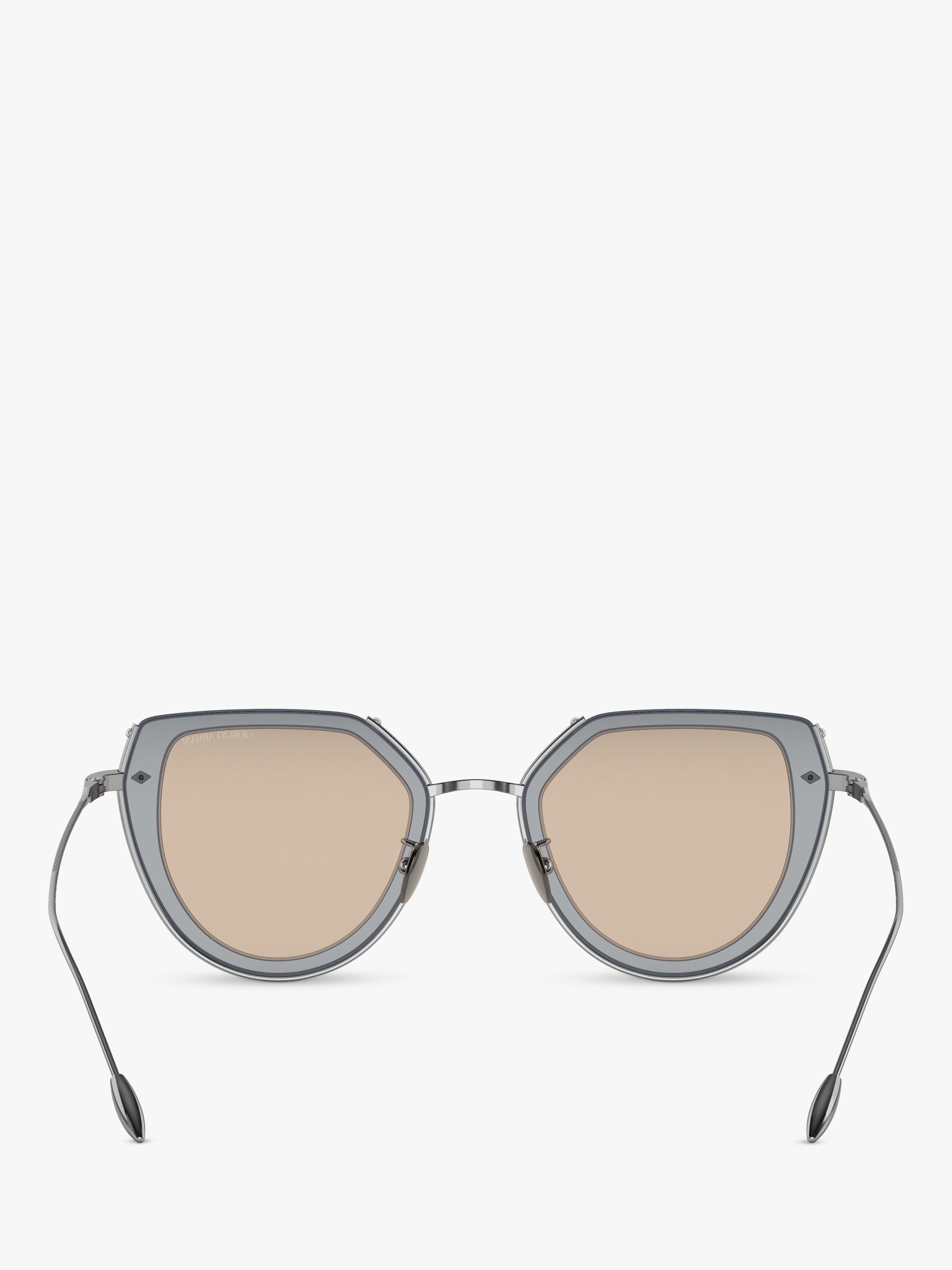 Giorgio Armani oval sunglasses gunmetal brown, UK version