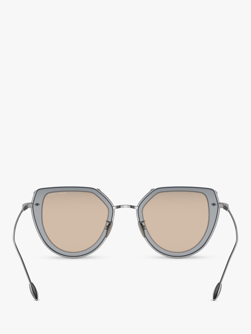 Giorgio Armani oval sunglasses gunmetal brown, UK version