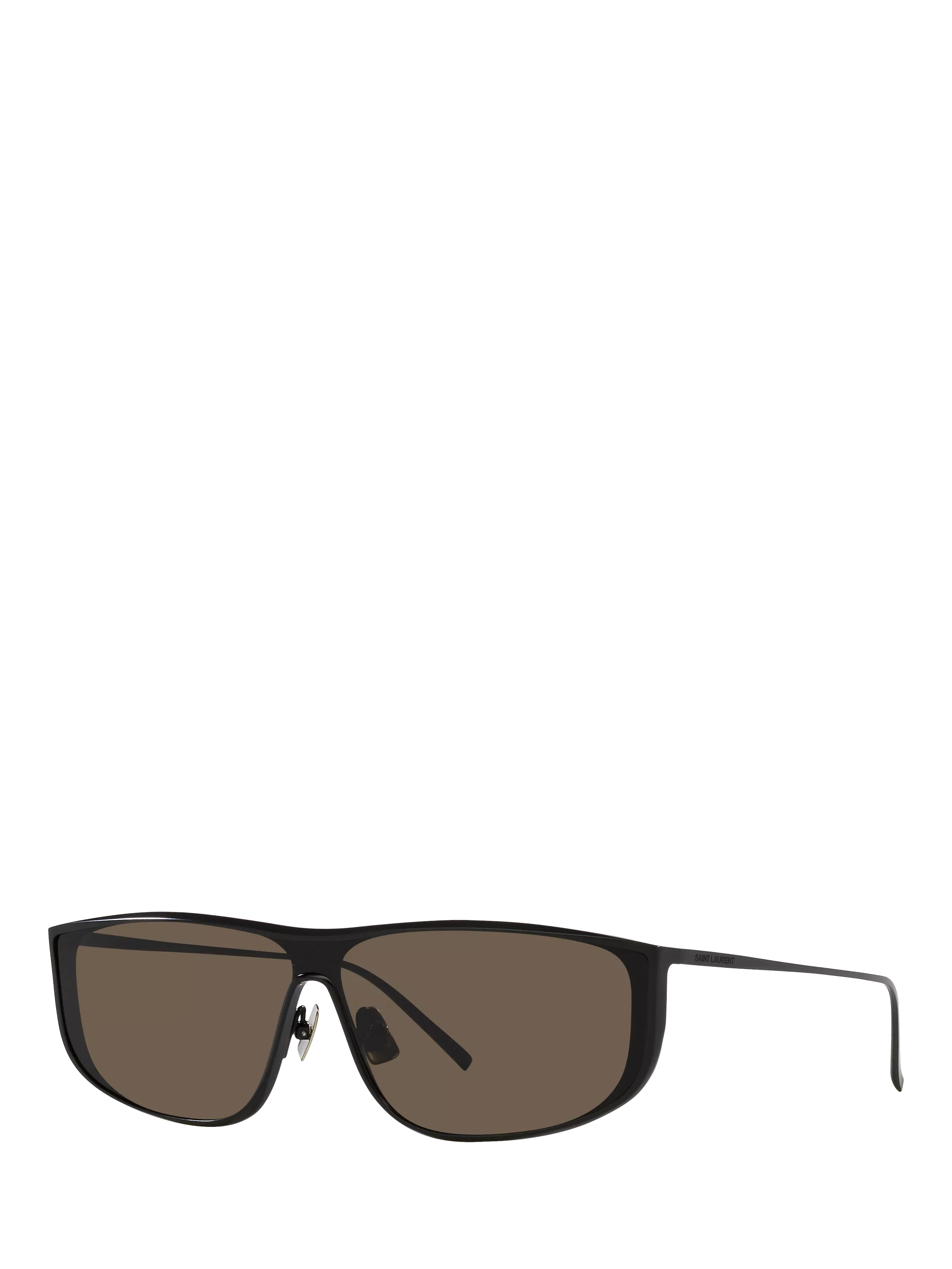 Yves Saint Laurent rectangular sunglasses black metal frame - British product