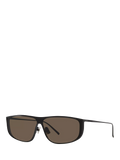 Yves Saint Laurent rectangular sunglasses black metal frame - British product