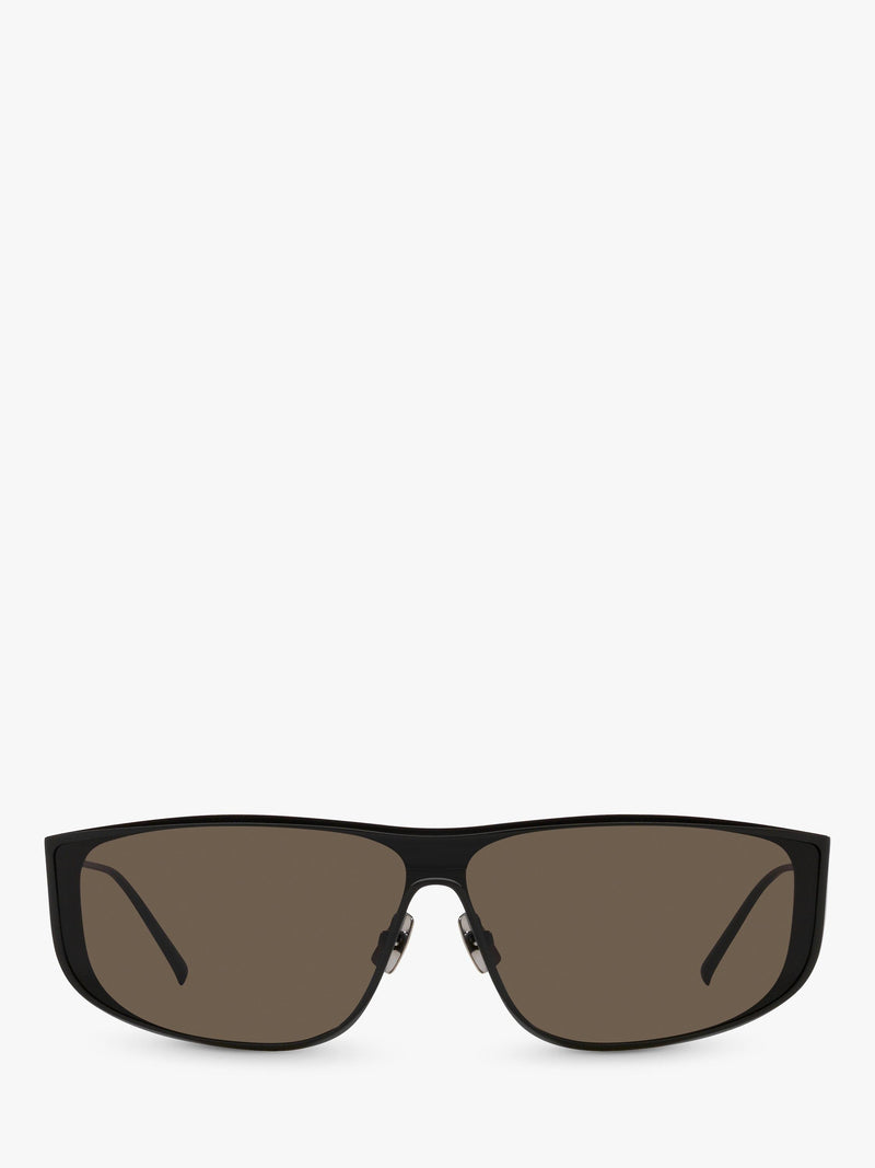 Yves Saint Laurent rectangular sunglasses black metal frame - British product
