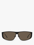 Yves Saint Laurent rectangular sunglasses black metal frame - British product