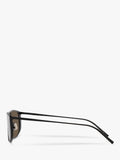 Yves Saint Laurent rectangular sunglasses black metal frame - British product