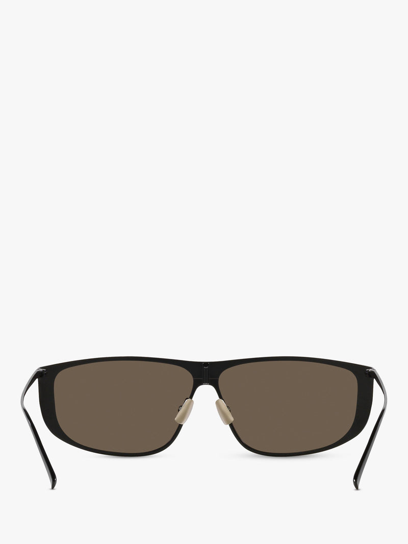 Yves Saint Laurent rectangular sunglasses black metal frame - British product