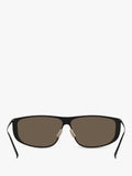 Yves Saint Laurent rectangular sunglasses black metal frame - British product