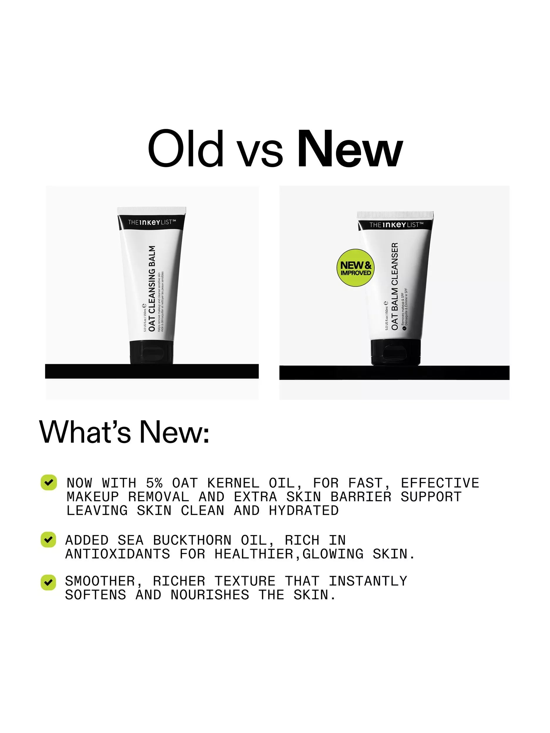 The INKEY List oat balm cleanser 150ml - British product