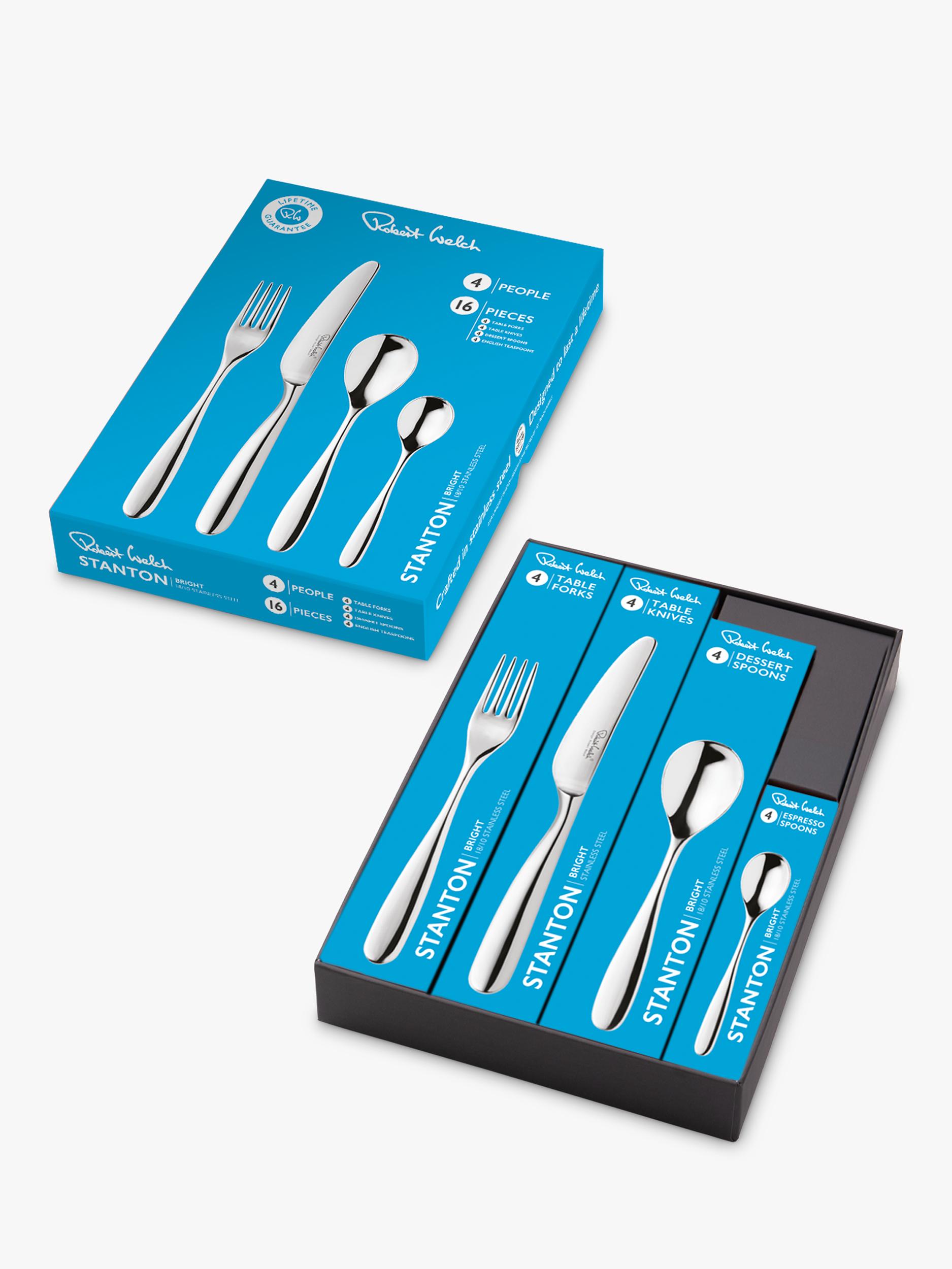 Robert Welch Stanton Bright cutlery set 16 piece, imported from the UK