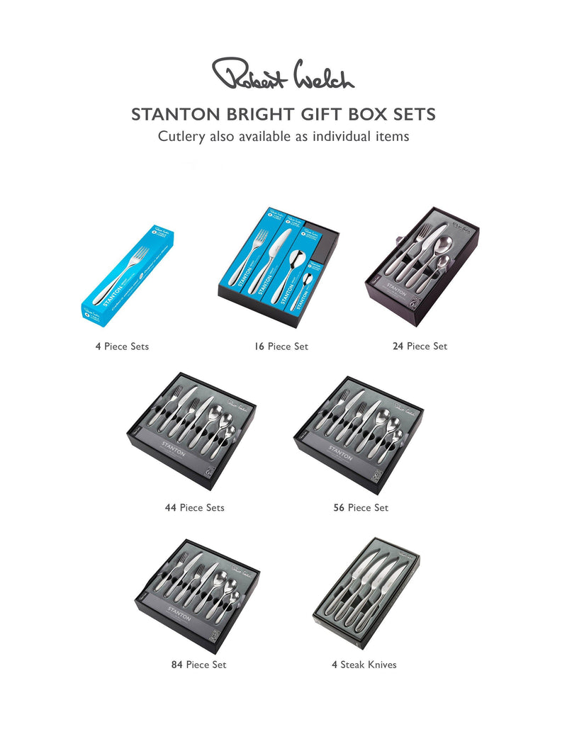 Robert Welch Stanton Bright cutlery set 16 piece, imported from the UK