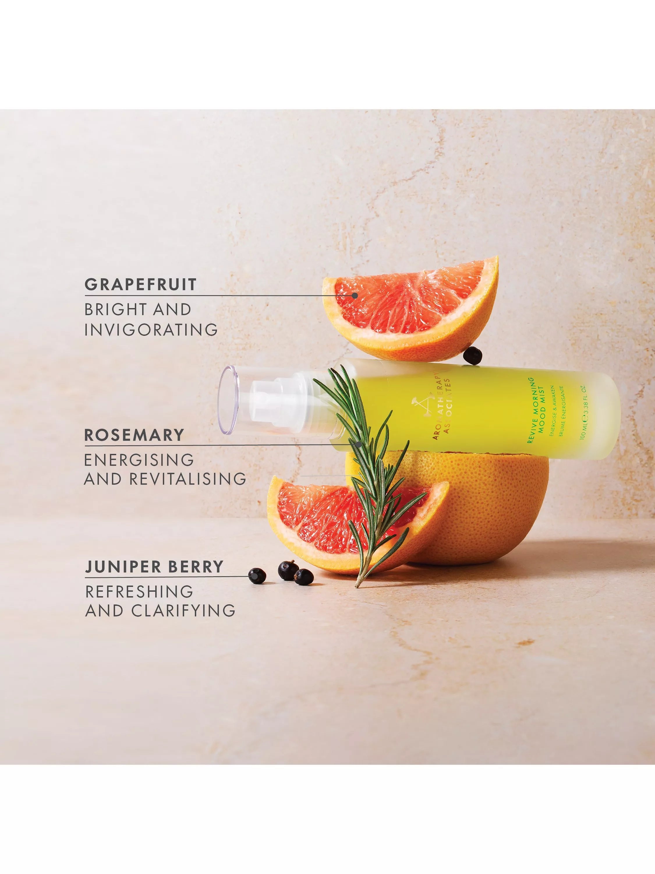 Aromatherapy Associates Revive Morning Mood Mist 100ml, imported from the UK