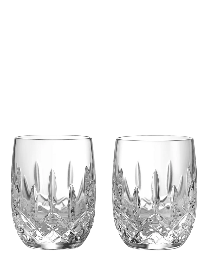 Waterford Lismore crystal whiskey tumblers set of 2 180ml, UK version