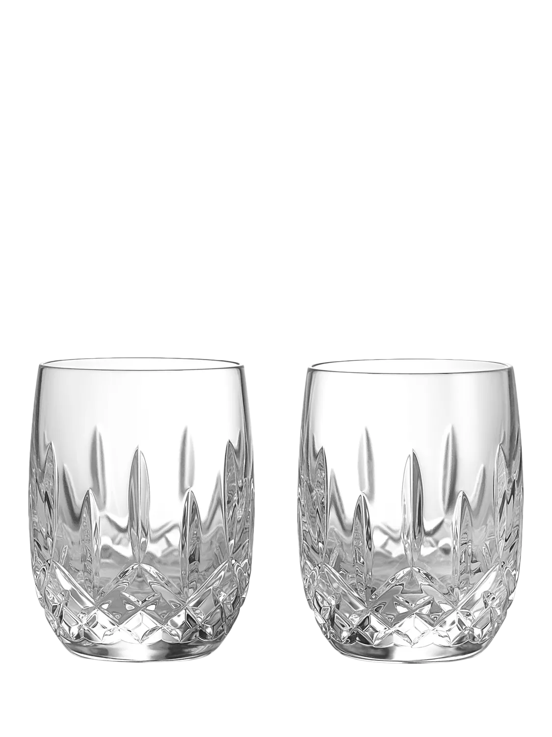 Waterford Lismore crystal whiskey tumblers set of 2 180ml, UK version