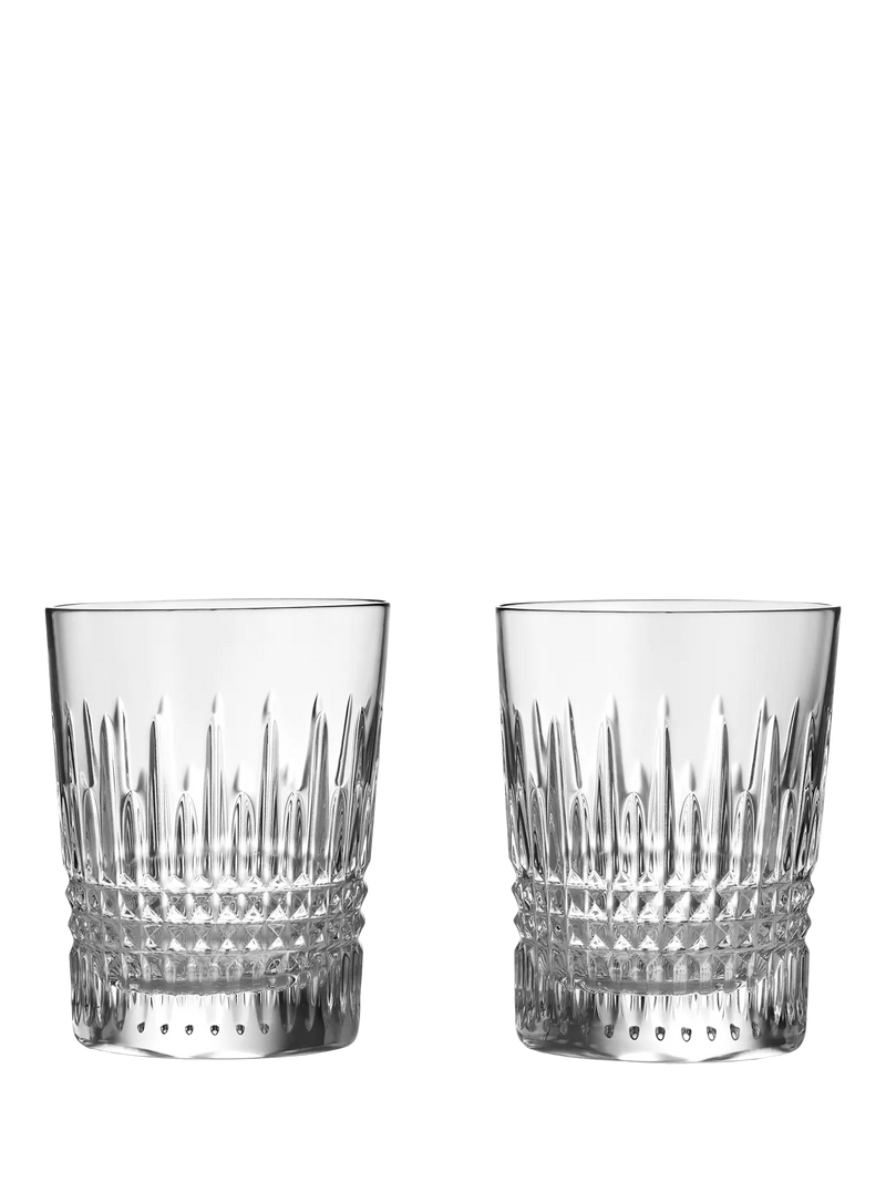 Waterford Lismore Diamond whiskey tumblers set of 2, imported from the UK