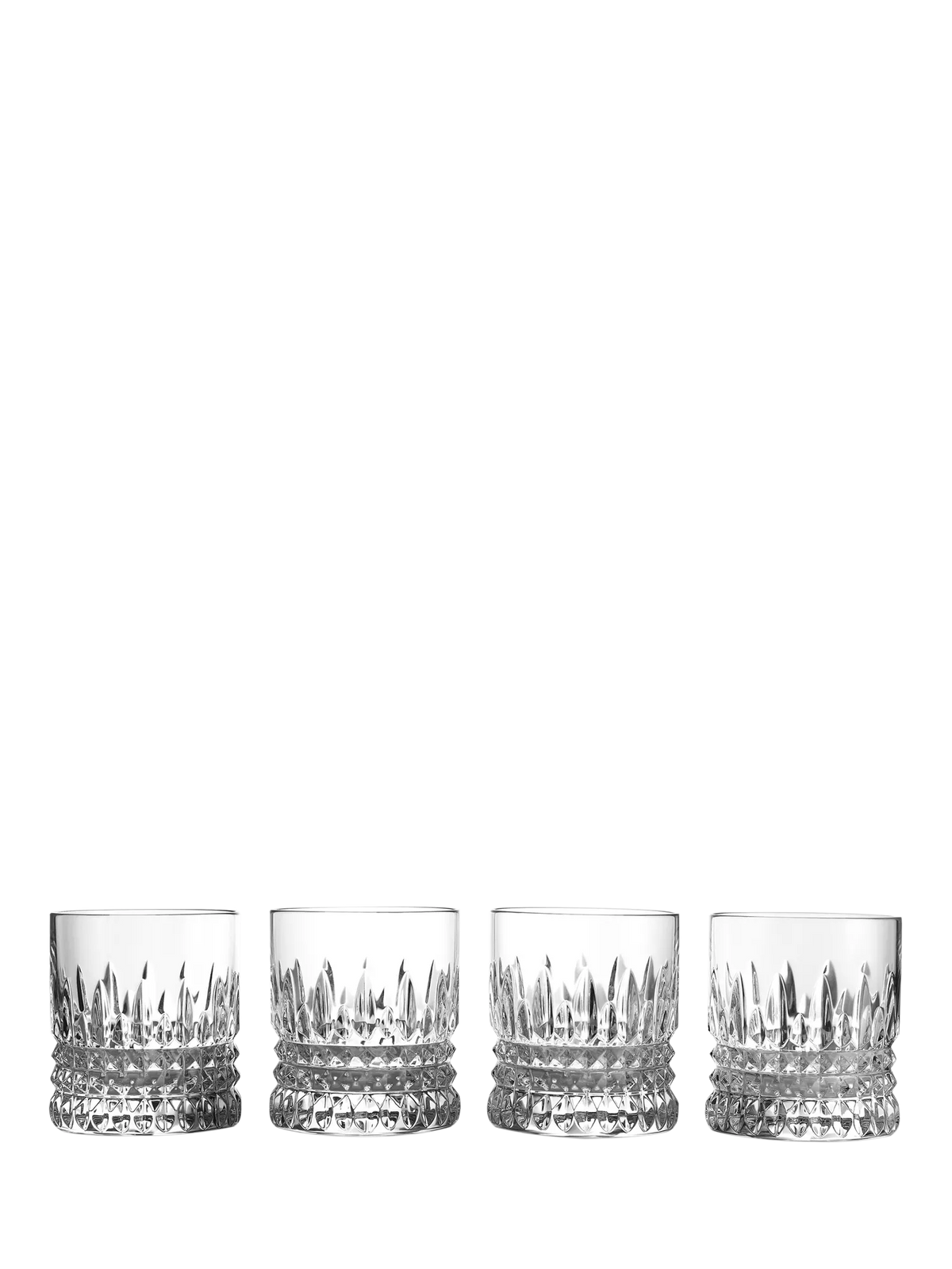 Waterford Lismore diamond cut crystal tumblers 180ml set of 4 - British product