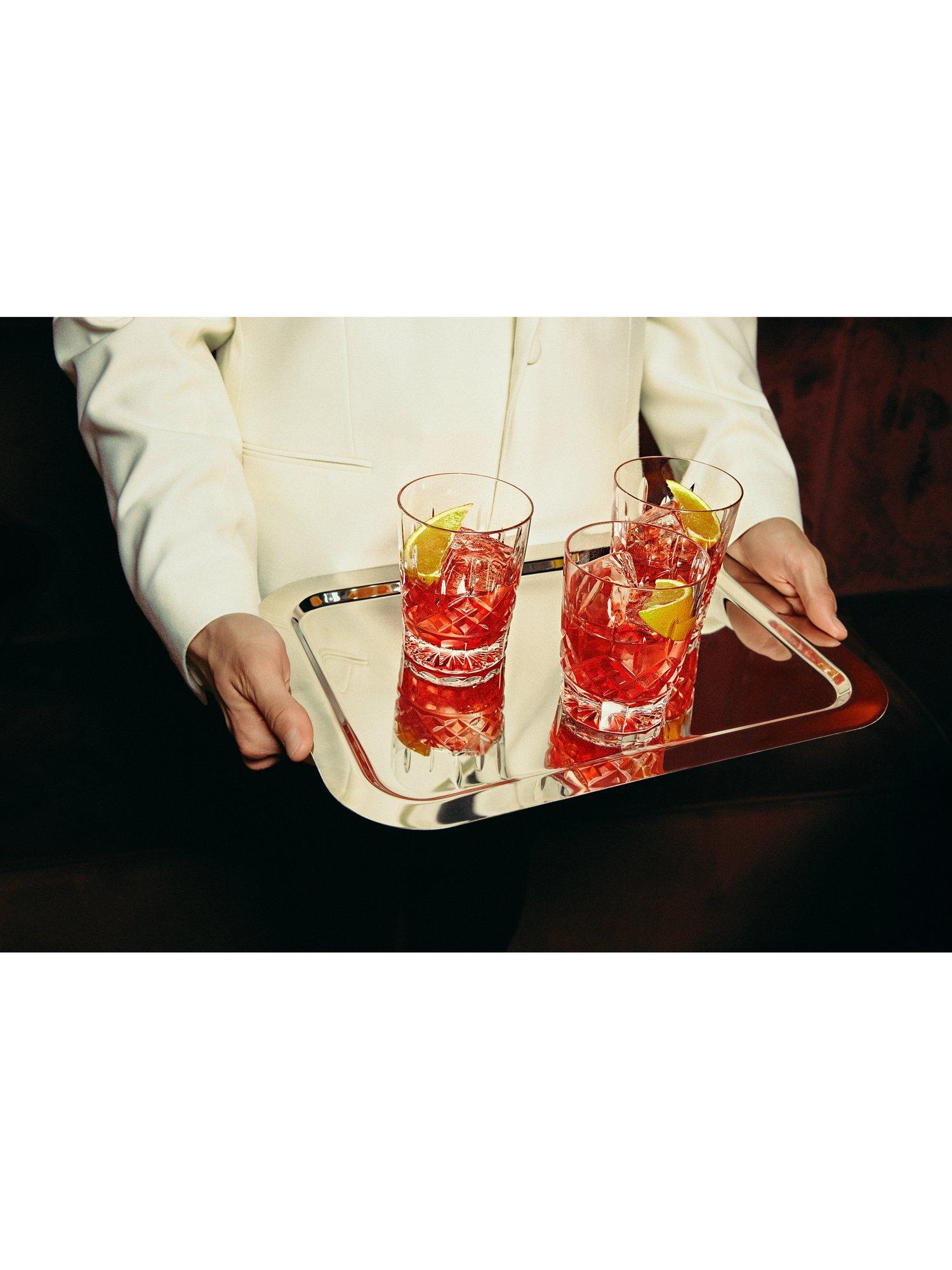 Waterford Lismore double old fashioned crystal tumblers set of 2 - British product