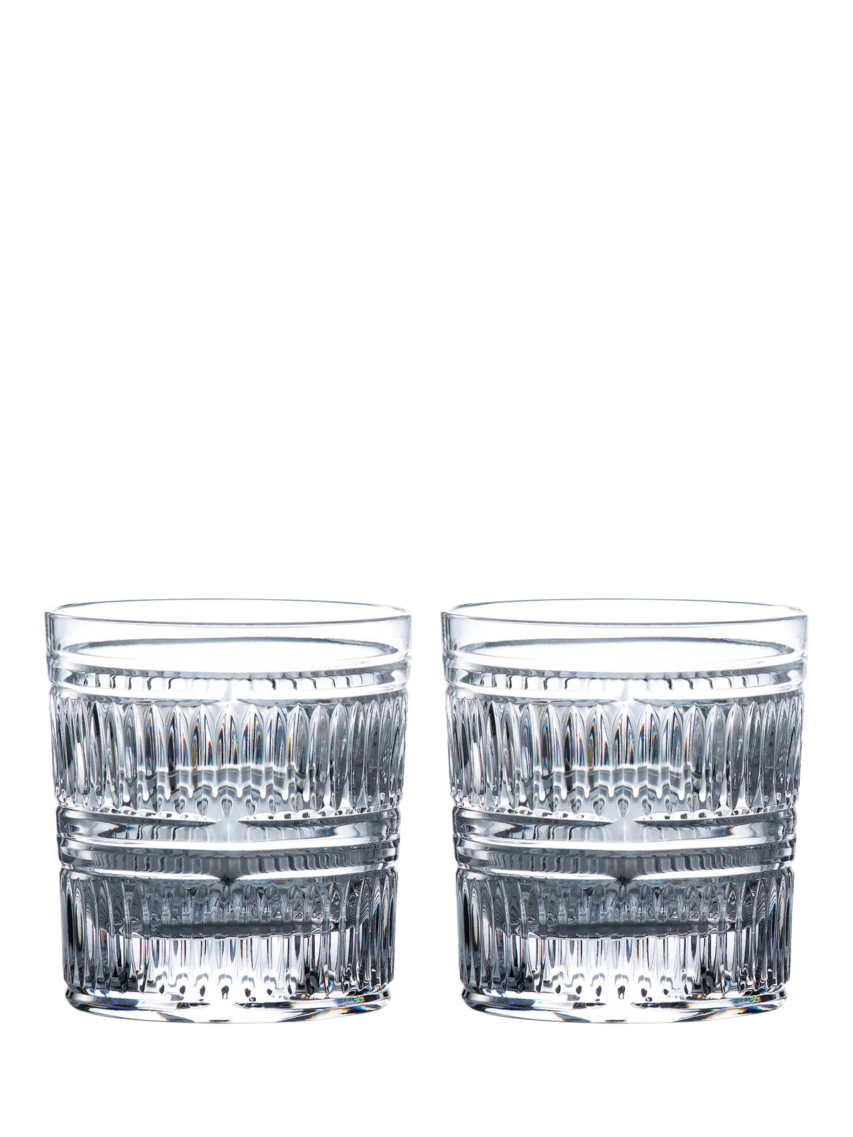Royal Doulton Radial cut crystal tumbler 290ml, imported from the UK