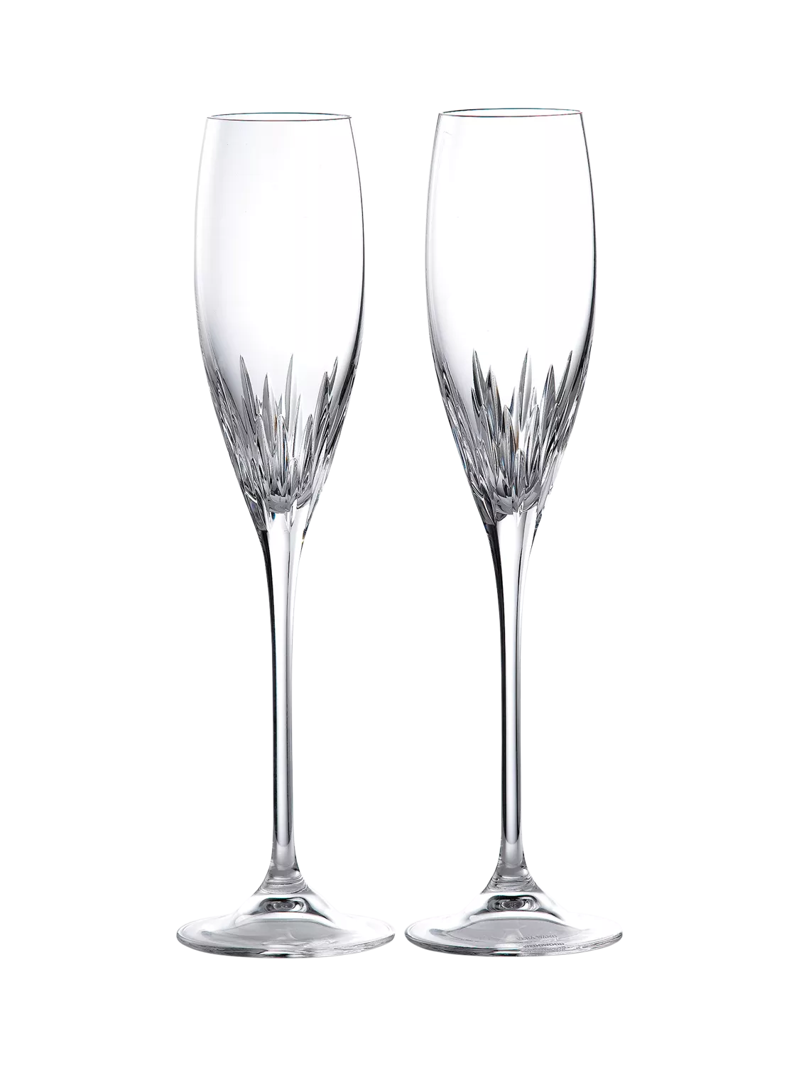 Vera Wang for Wedgwood Duchesse crystal flutes, imported from the UK