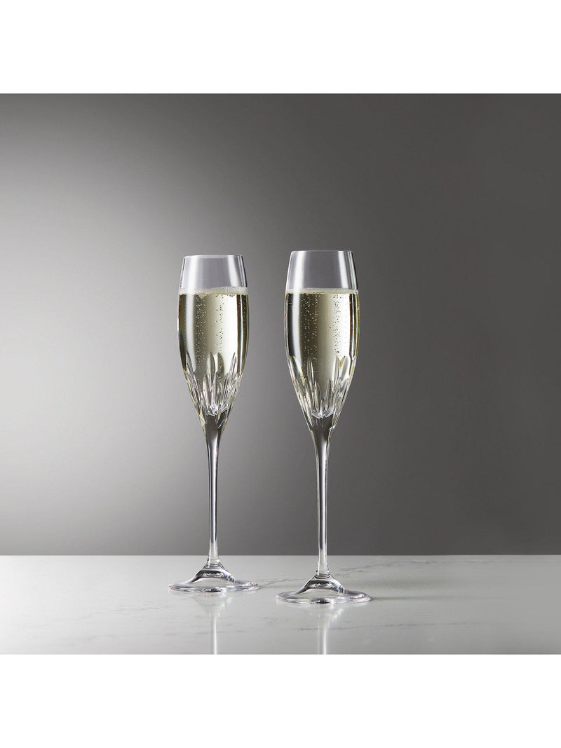 Vera Wang for Wedgwood Duchesse crystal flutes, imported from the UK