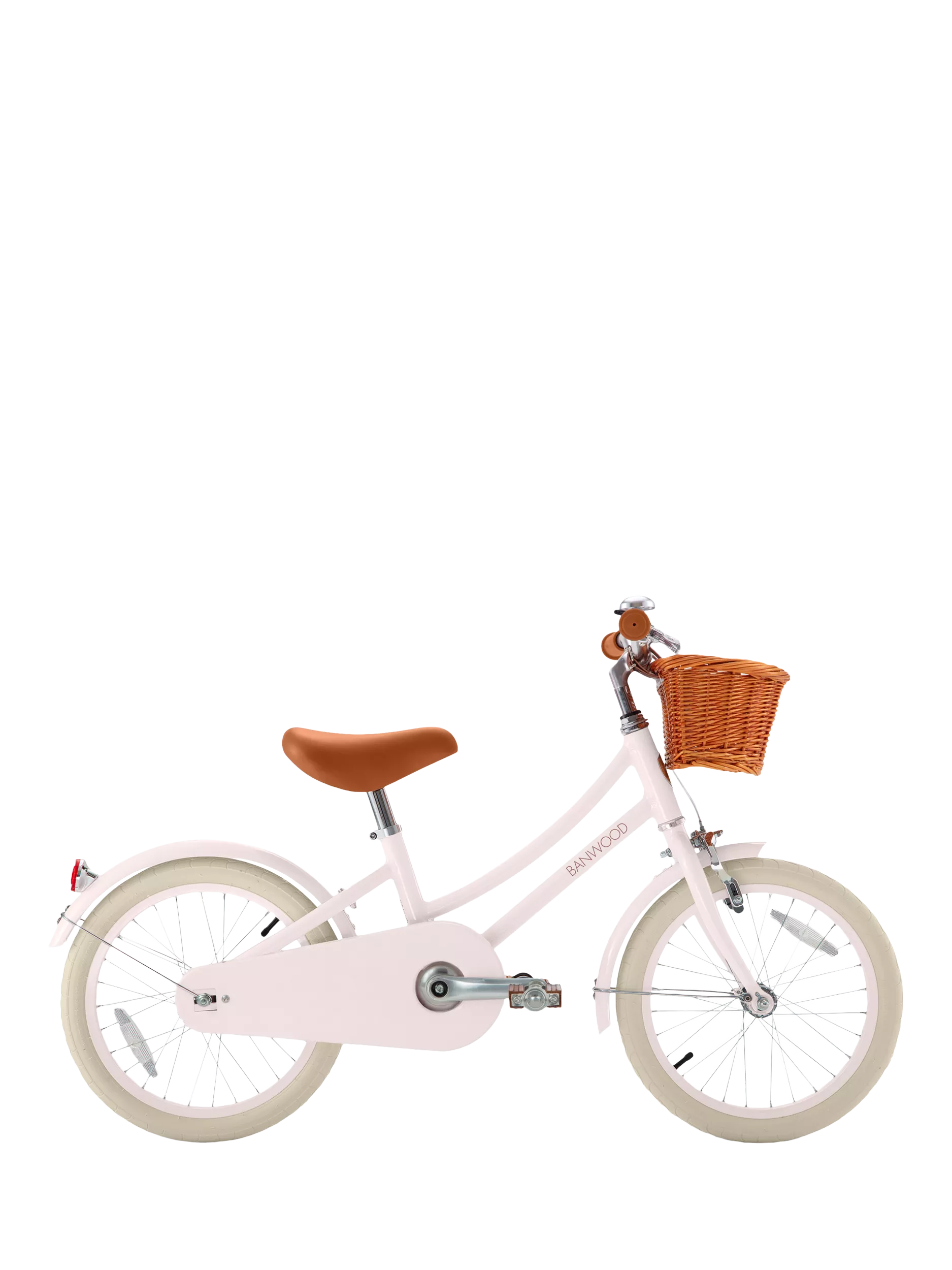 Banwood Classic 16 inch kids bike with rattan basket (British brand)