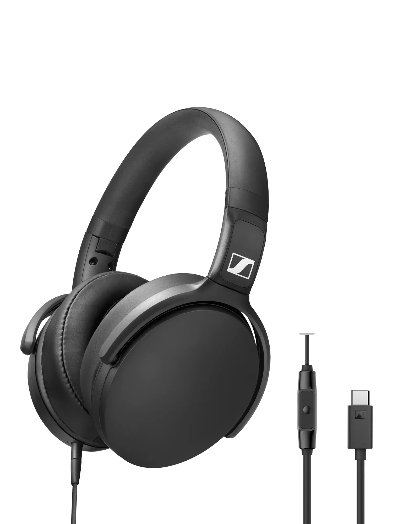 Sennheiser HD 400U wired over-ear headphones with mic, UK version