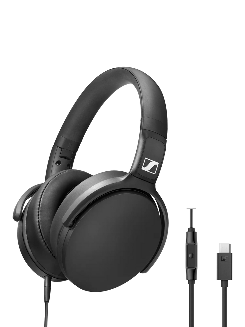 Sennheiser HD 400U wired over-ear headphones with mic, UK version