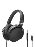 Sennheiser HD 400U wired over-ear headphones with mic, UK version