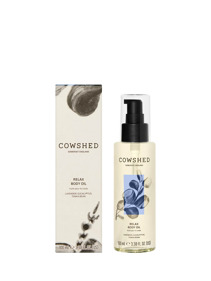 Cowshed Relax Body Oil 100ml, imported from the UK