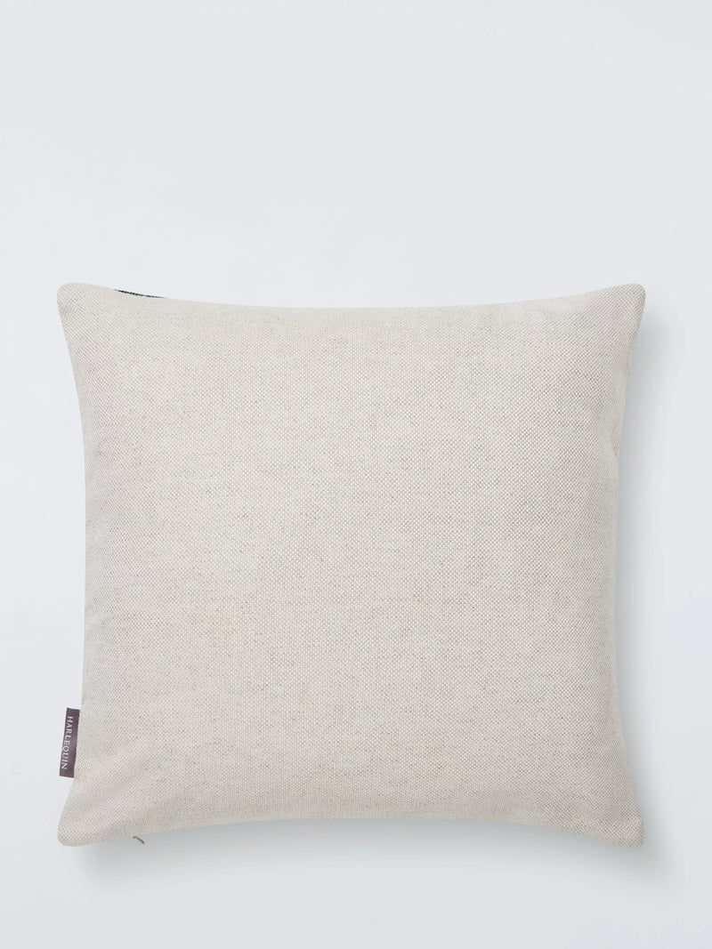 Harlequin Pine Green Zig-Zag cushion 43cm, imported from the UK