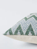 Harlequin Pine Green Zig-Zag cushion 43cm, imported from the UK