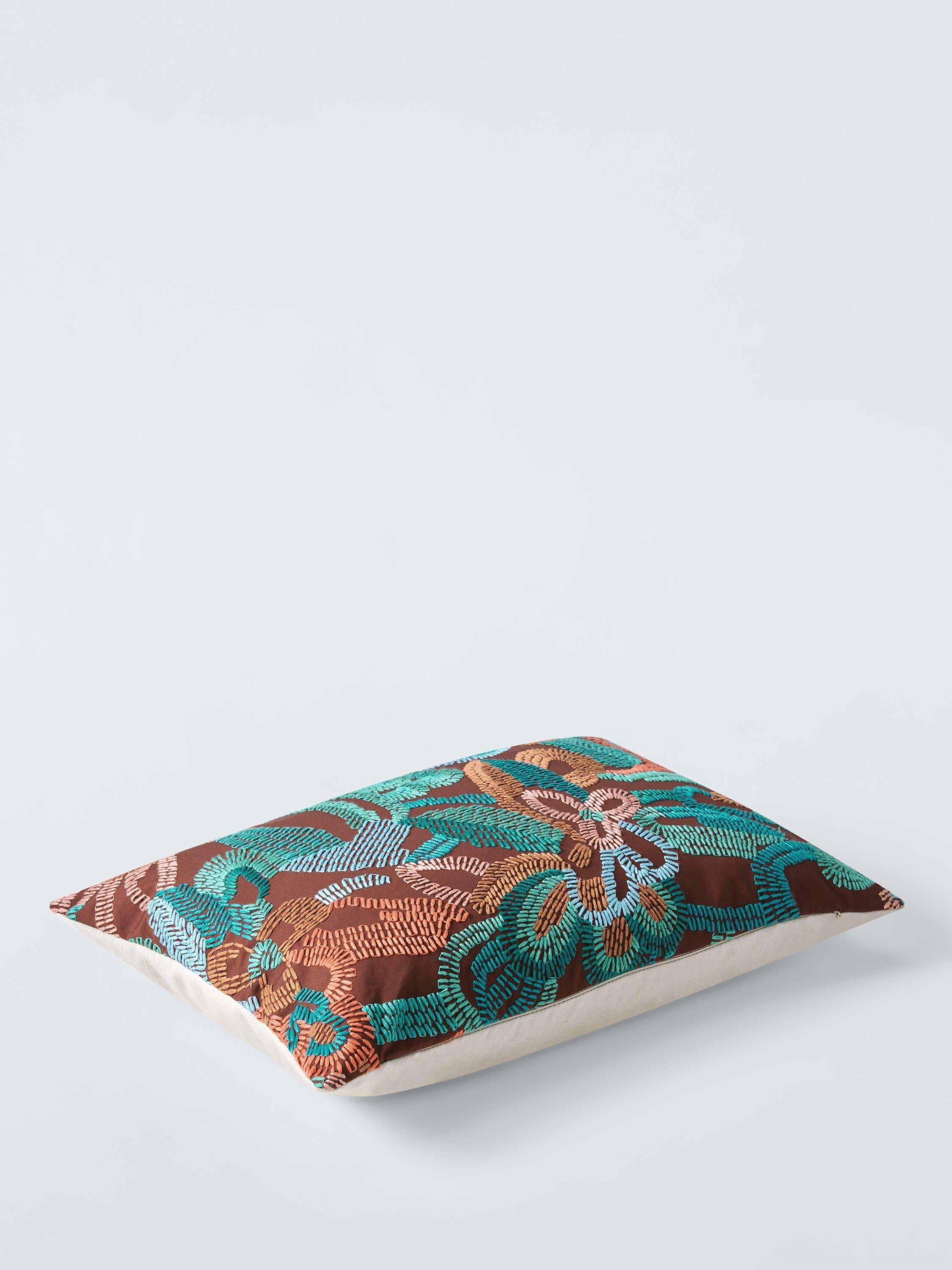 Harlequin Ania abstract cushion burgundy 40x60cm, imported from the UK