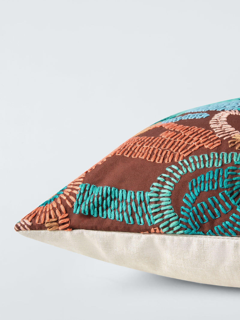 Harlequin Ania abstract cushion burgundy 40x60cm, imported from the UK