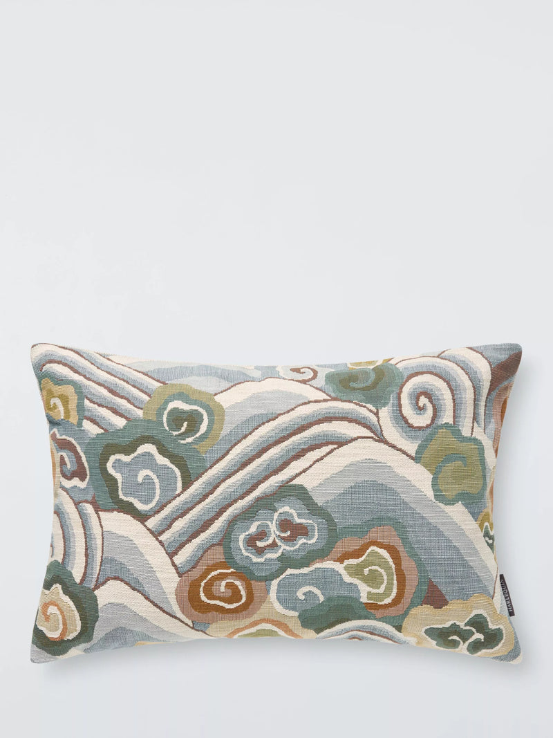 Harlequin Kanagawa Abstract cushion terracotta 40x60cm - British product