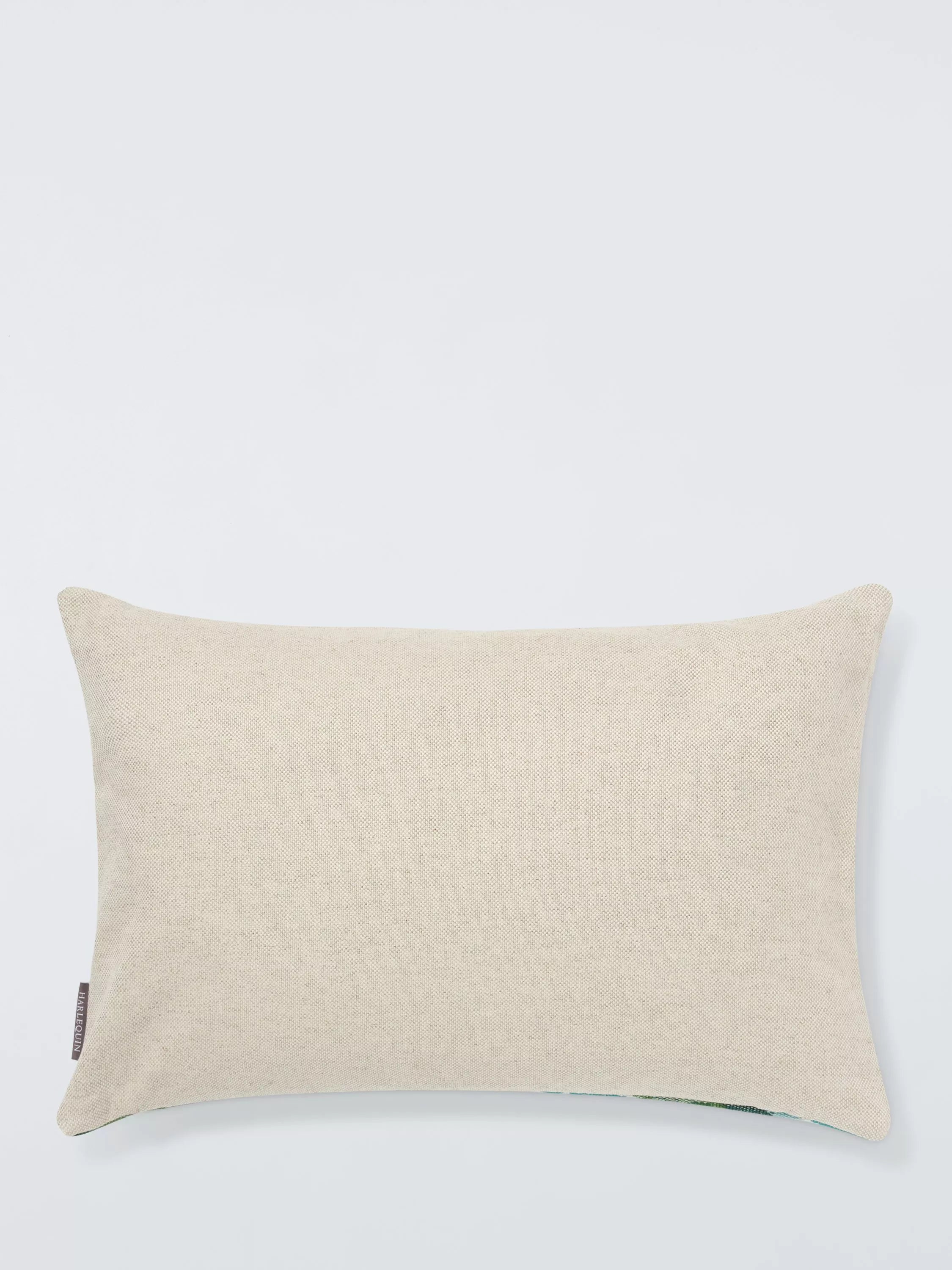 Harlequin Kilim cushion in Forest Emerald (British brand)