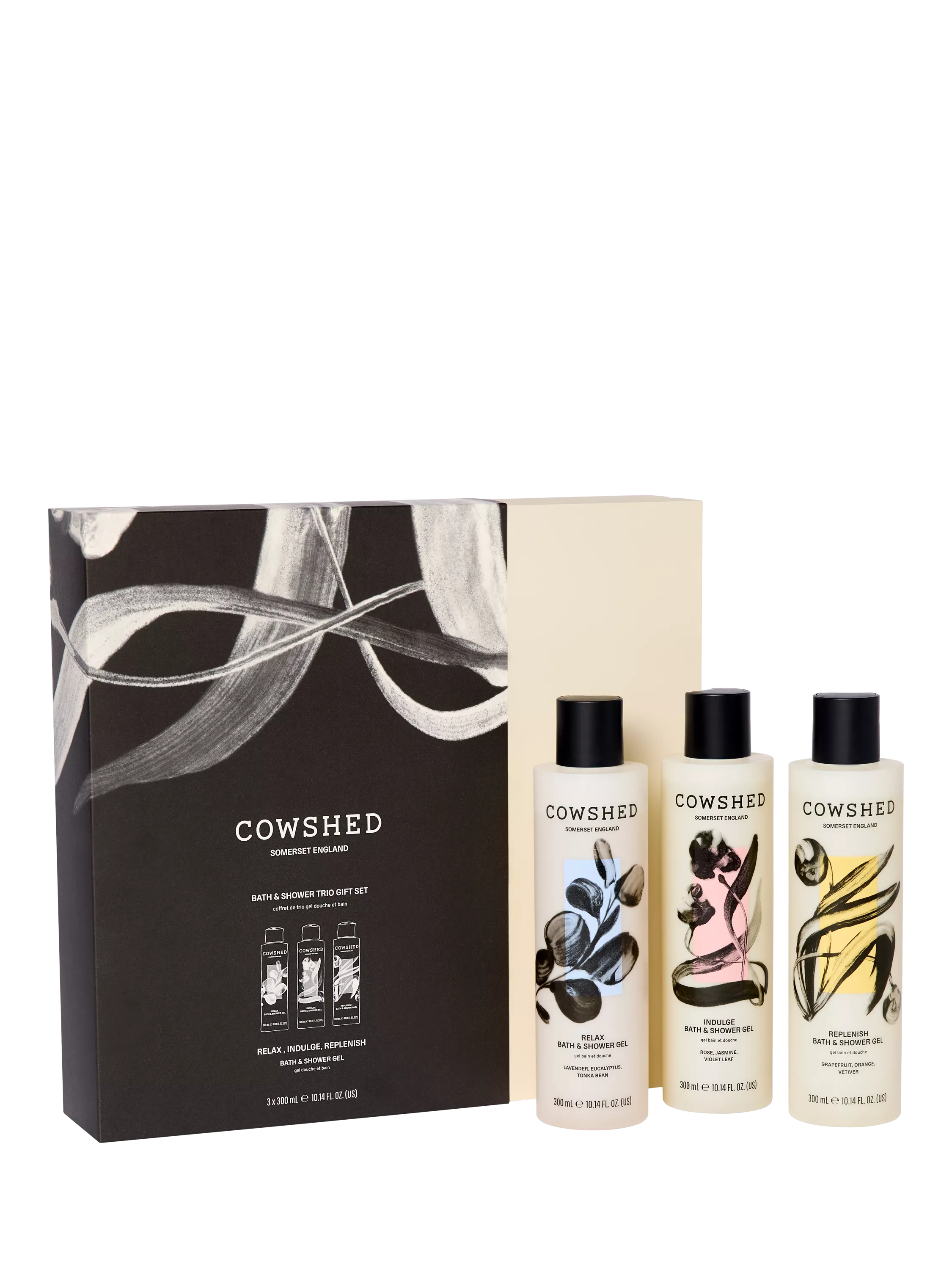 Cowshed bath shower gel trio gift set 3x300ml - British product