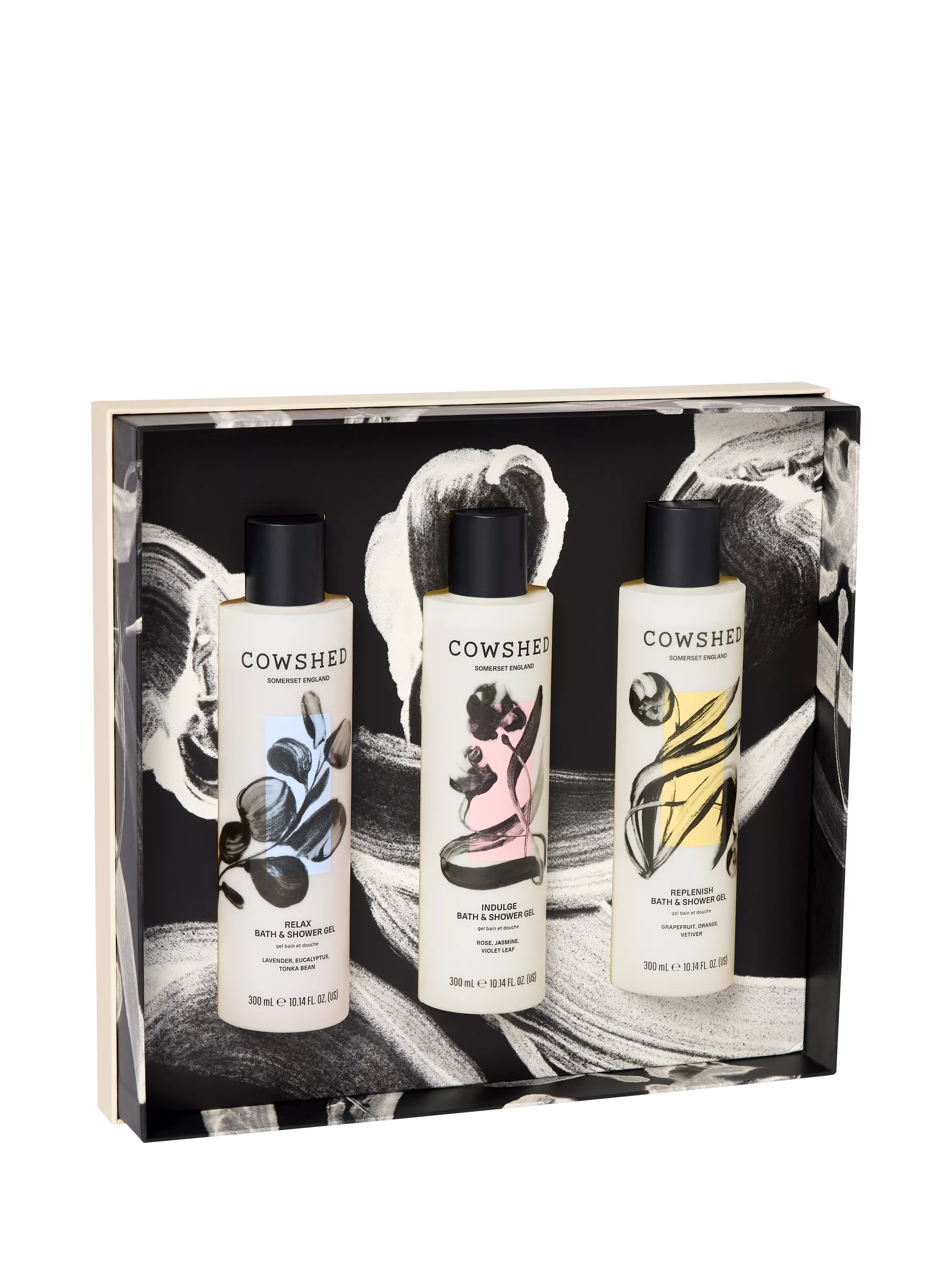 Cowshed bath shower gel trio gift set 3x300ml - British product