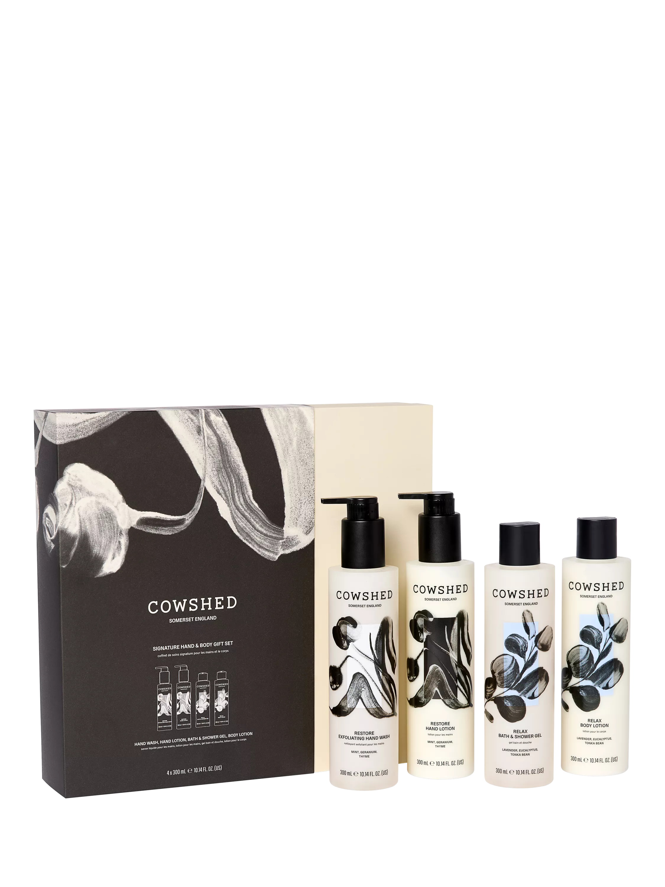 Cowshed Hand & Body Quad gift set 4x300ml, UK version