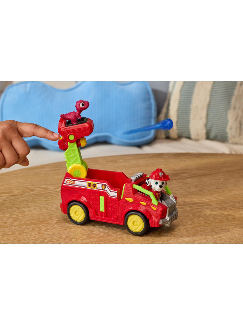 Paw Patrol Dino Rescue Firetruck toy with Marshall figure, imported from the UK