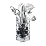 Argos Home Black 9 Piece Stainless Steel Utensil Set - British product