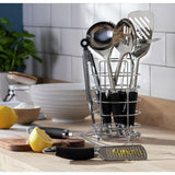Argos Home Black 9 Piece Stainless Steel Utensil Set - British product