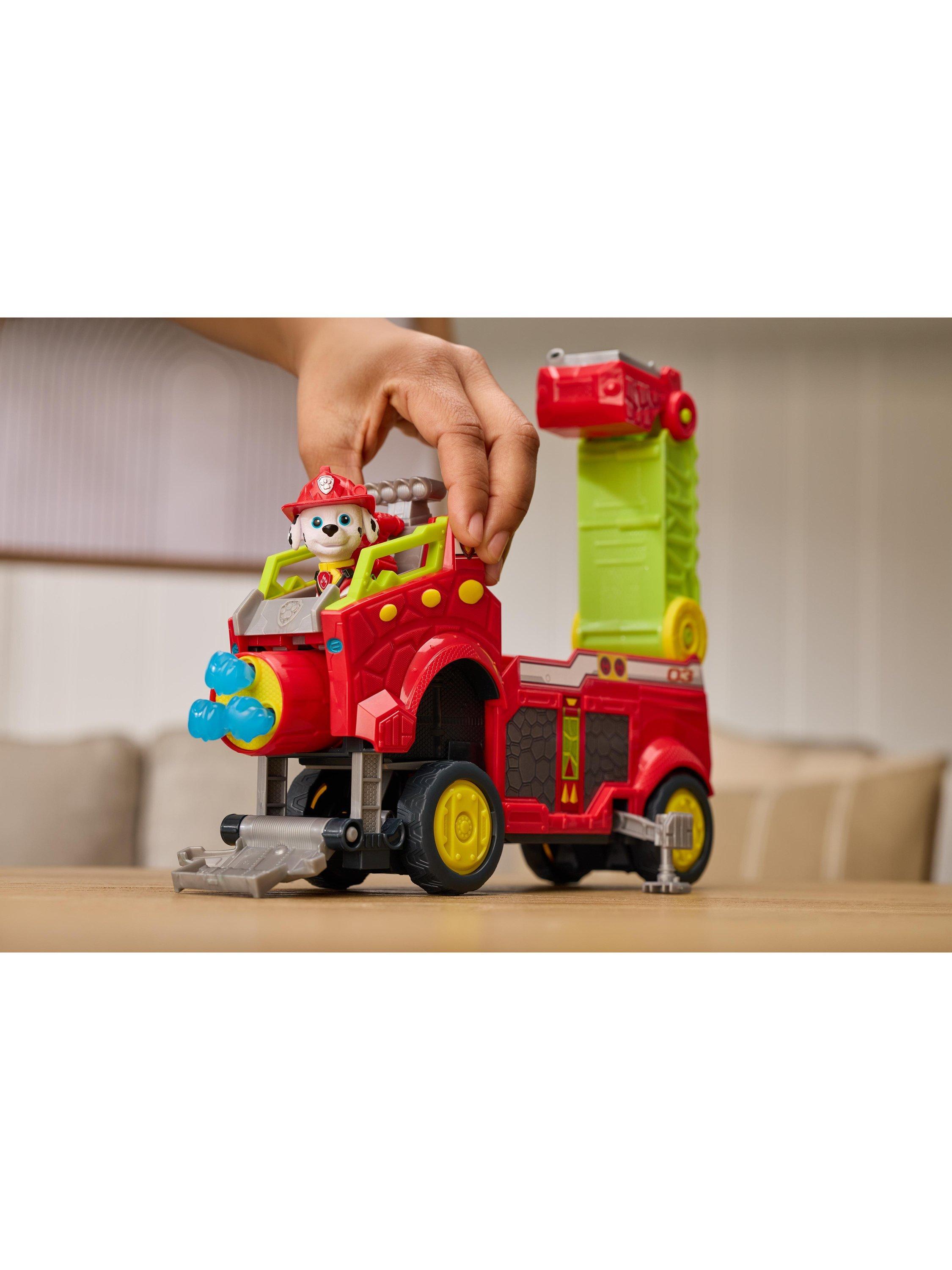 Paw Patrol Dino Rescue firetruck with Marshall figure (British brand)