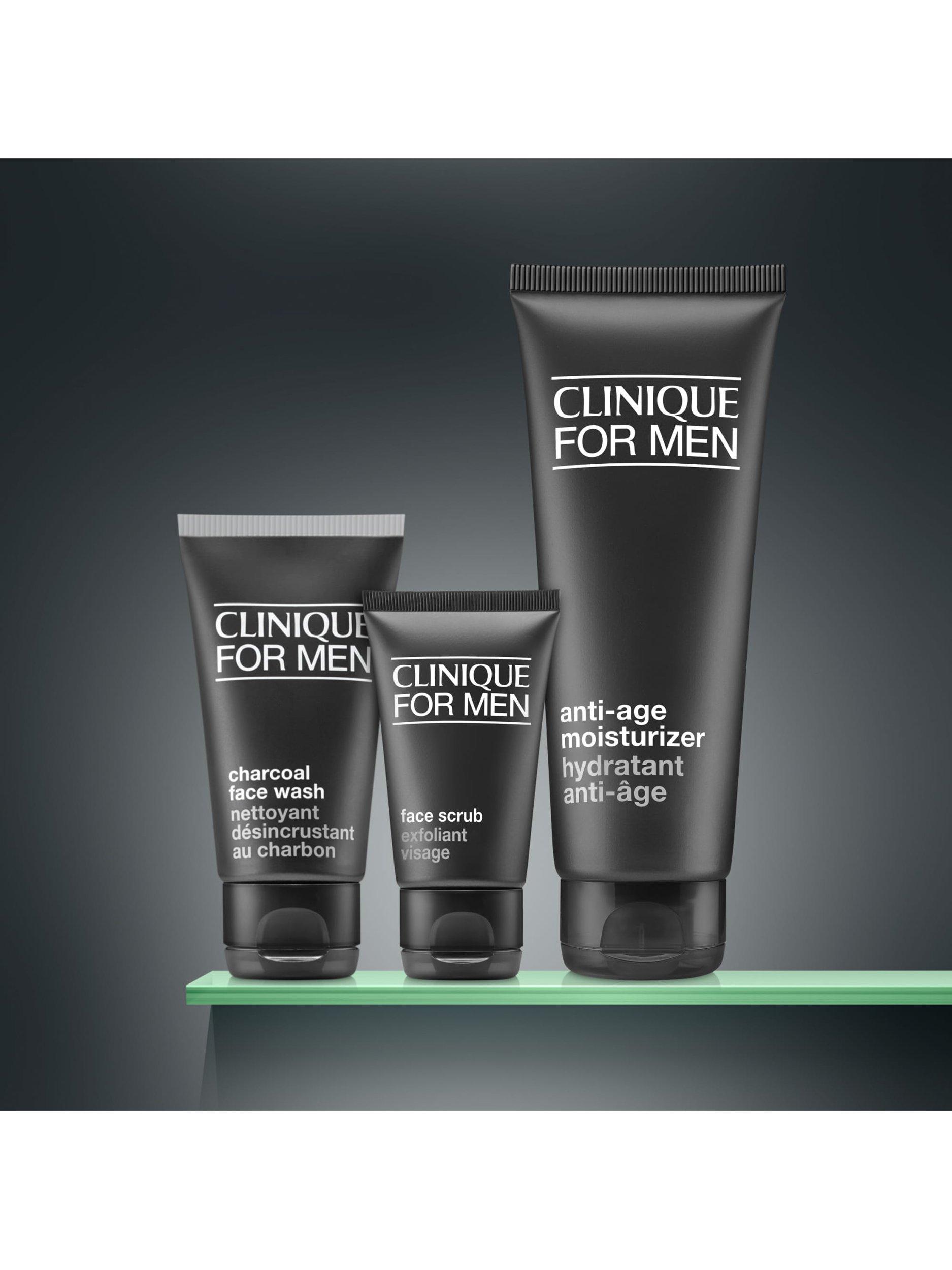 Clinique For Men gift set with moisturiser, scrub, and wash (British brand)
