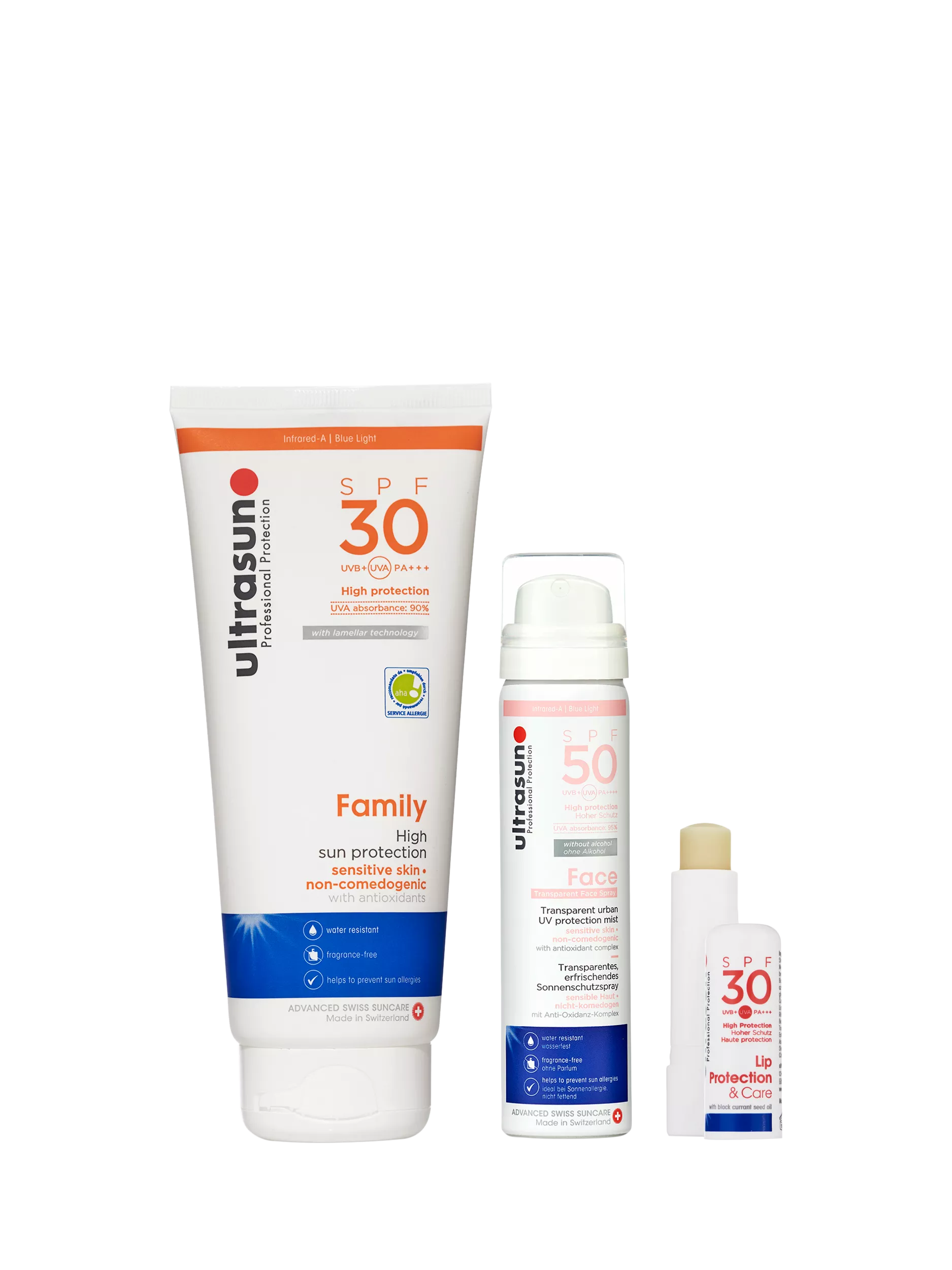 Ultrasun Holiday Essentials suncare gift set, imported from the UK