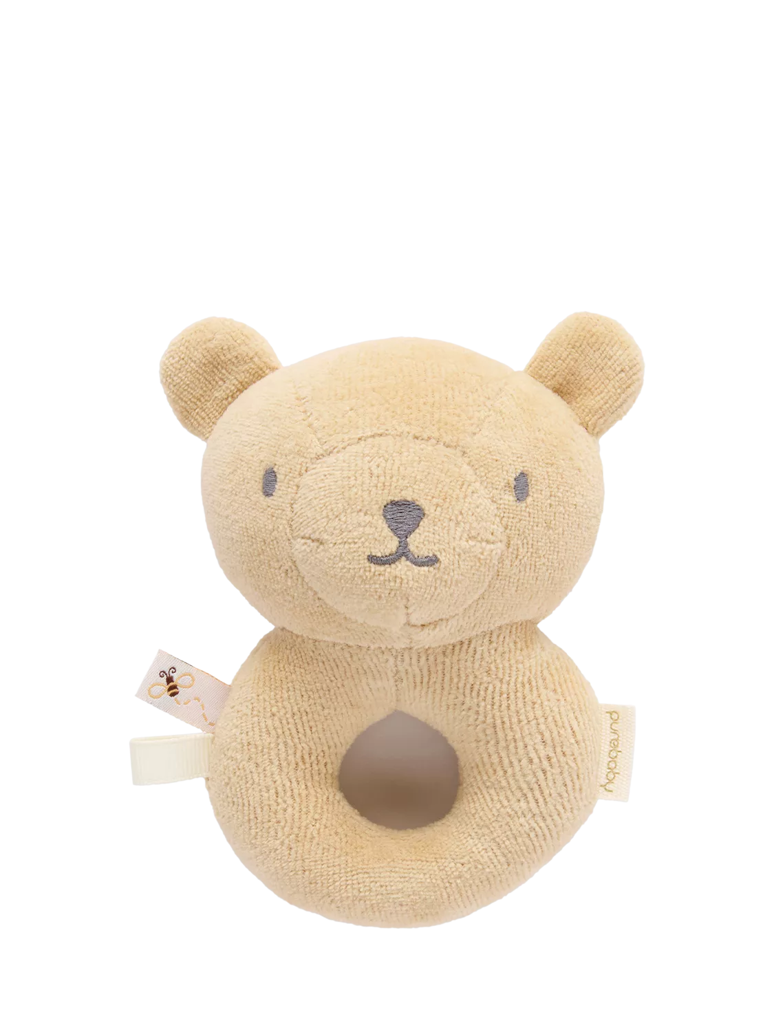 Purebaby rattle toy Wheat Bear 12cm - British product