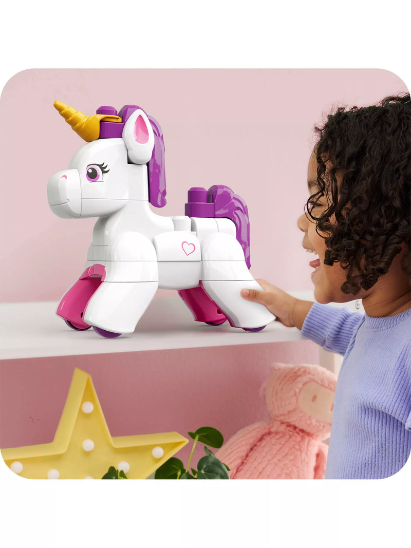 Mega Bloks Build & Enchant Unicorn 3-in-1 construction set 26 pieces (British brand)