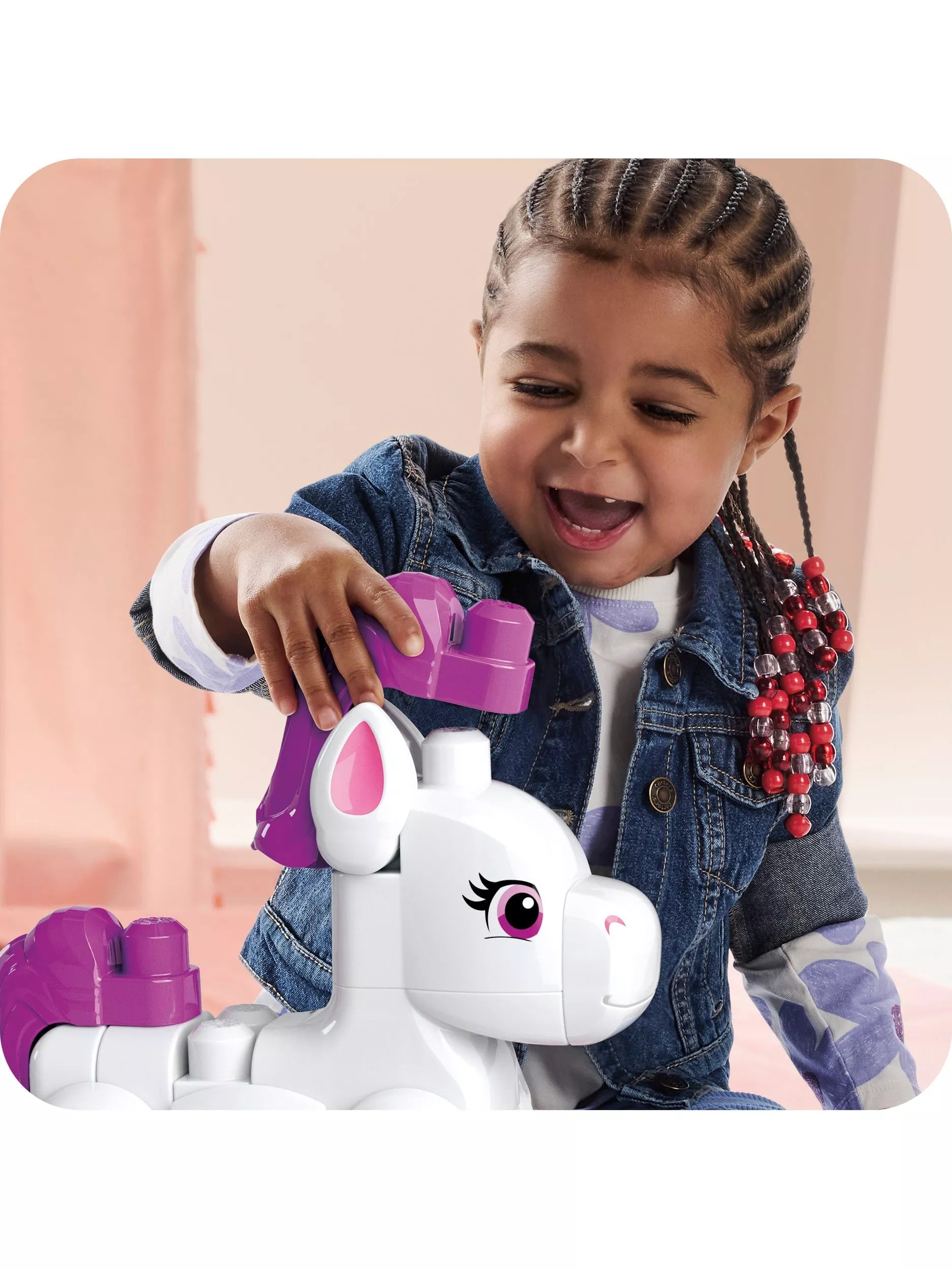 Mega Bloks Build & Enchant Unicorn 3-in-1 construction set 26 pieces (British brand)