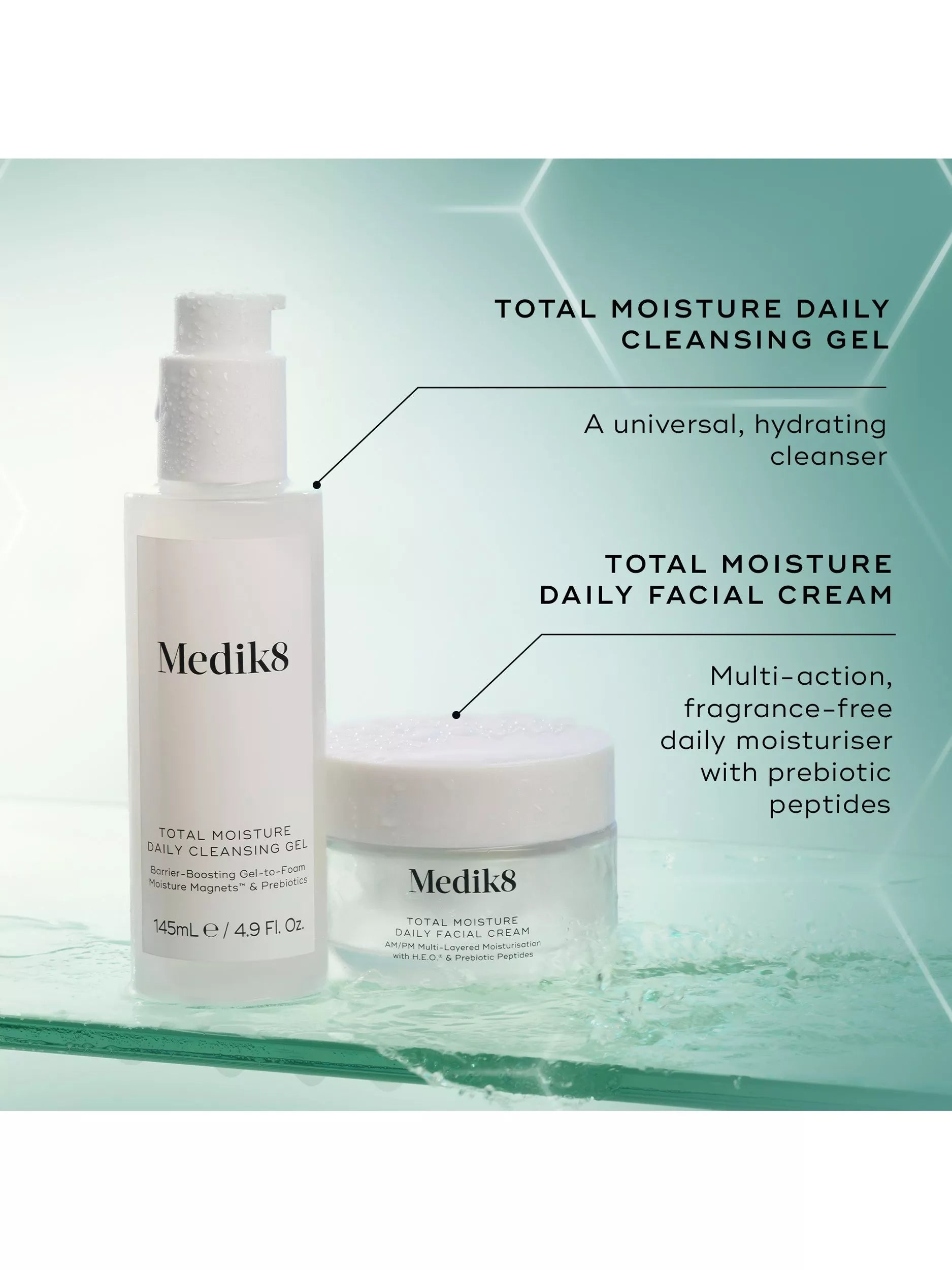 Medik8 Total Moisture cleansing gel 145ml (British brand)