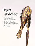 Oribe flat hair brush with Italian resin handle, imported from the UK