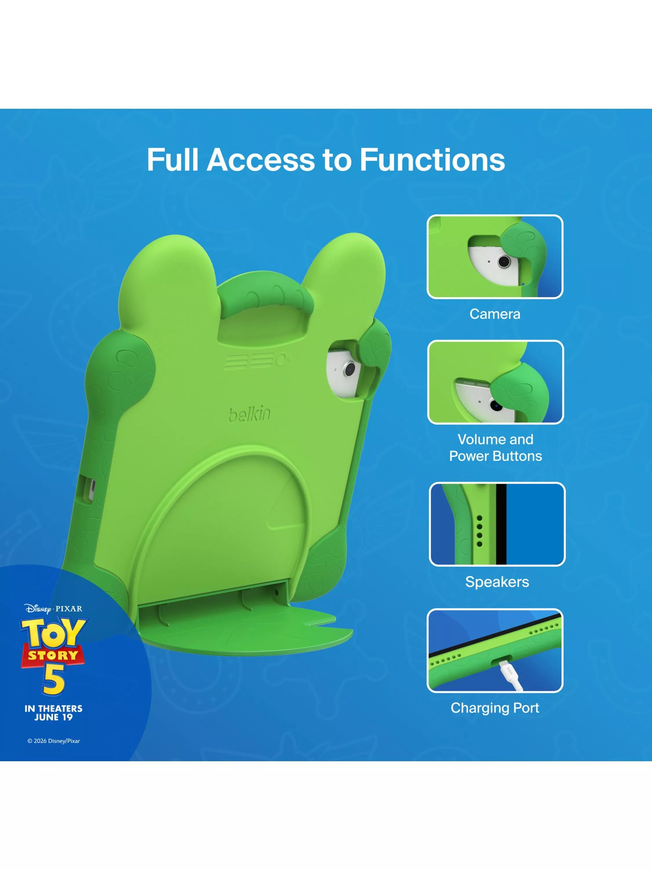 Belkin Disney Toy Story Lilypad iPad case green, UK version